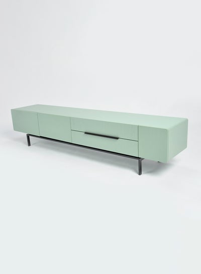 اشتري TV Table Stand - Comes With Storage - Green 210 X 41 X 45 TV Unit Green في الامارات