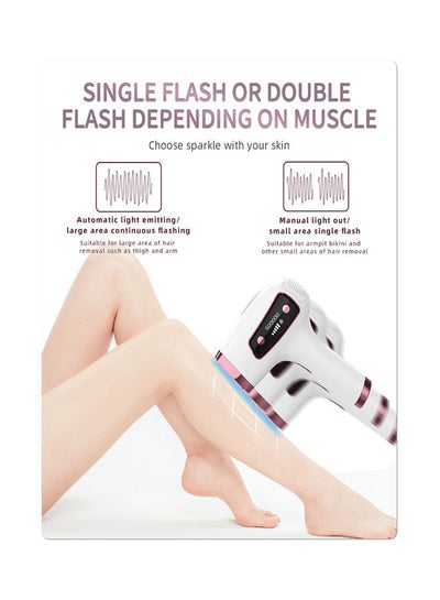 Buy Painless Laser Hair Removal Device Unisex Pink 5.79 x 7.96 x 2.28inch in Saudi Arabia