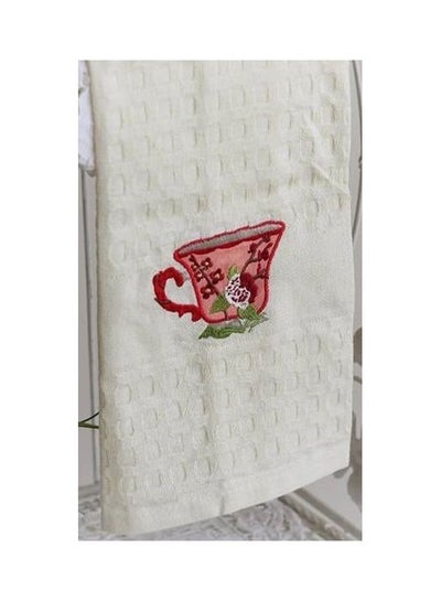 Buy Cotton Kitchen Towel White/Red/Green 40x60cm in Saudi Arabia