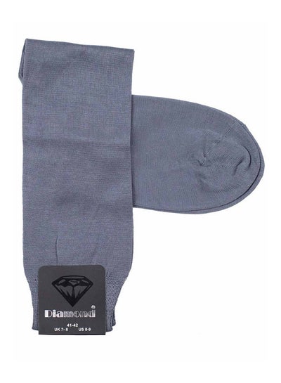 Buy Casual Plain Basic Calf Length Socks Turquoise in Egypt