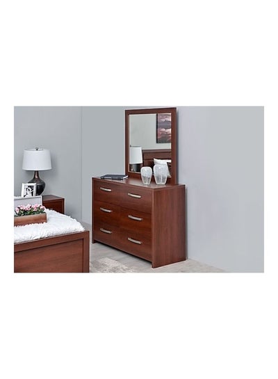 Buy Dressing Table With Mirror Multicolour 122 x 48 x 82cm in Saudi Arabia