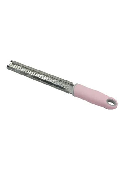 Buy Cheese Grater Tool With Sharp Blade Pink/Silver 29x2.5x2cm in Saudi Arabia
