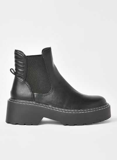 Solid Lace-Up Ankle Boots price in UAE, Noon UAE