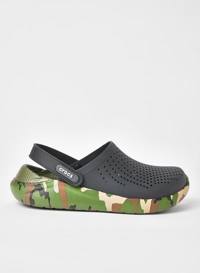 crocs literide printed camo clog