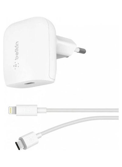 Buy 18W Usb C Pd Wall Charger - Usb C To Ning Cable White in Saudi Arabia