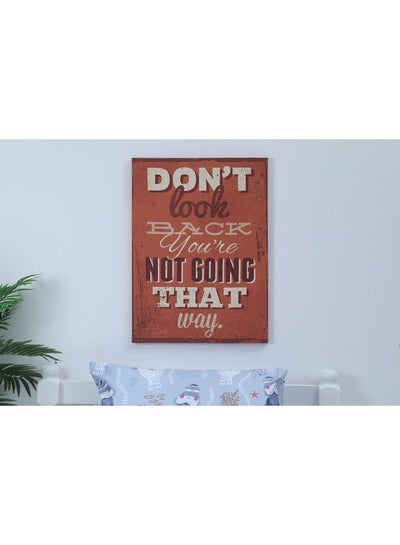 اشتري Don't-Look Printed Canvas Wall Art Multicolour 50 x 70cm في الامارات