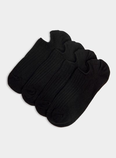 Buy 4 Pair Of Blend Invisible Socks Black in Saudi Arabia