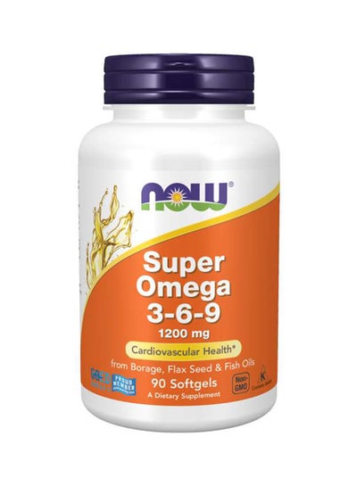 Buy Super Omega 3-6-9 Dietary Supplement - 90 Softgels in UAE