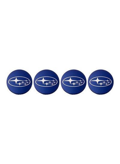 Buy Logo Center Wheel Caps 4 Pieces-Sparrow-Blue Car in Egypt