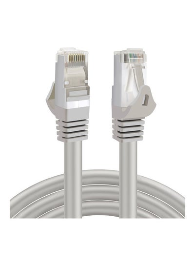 Buy Cat 7 High-Speed Gigabit Ethernet Patch Heavy Duty Internet Cable Grey in Saudi Arabia