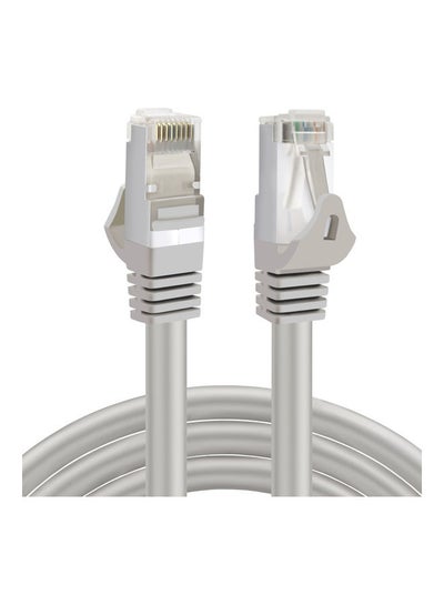 Buy Cat 7 High-Speed Gigabit Ethernet Patch Heavy Duty Internet Cable Grey in UAE