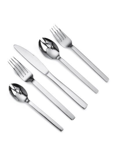 Buy 20-Piece Graciella Flatware Cutlery Set Mirror Finish in Saudi Arabia