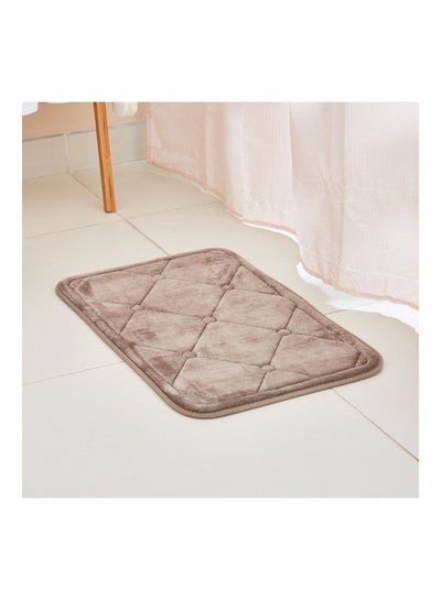 Buy Bella Memory Foam Bath Mat Beige 40 x 60cm in Saudi Arabia