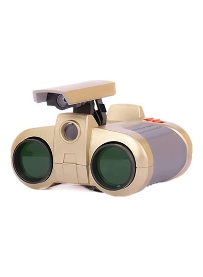 Buy Multi-Function Night Vision Auto-Retractable Focusing Binoculars Device With Lights Scope Golden in UAE