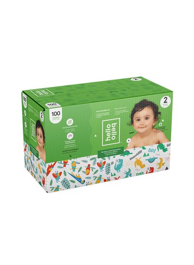 Buy Club Box Diapers - Parrots And Dinos - Boy, Size 2 - 100 Diaper in UAE