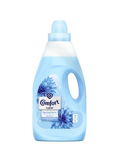 Buy Fabric Softener Spring Dew For Fresh And Soft Clothes 2Liters in UAE