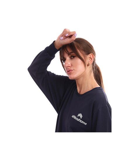 Buy Women Small Logo Training Sweatshirt Navy in Egypt