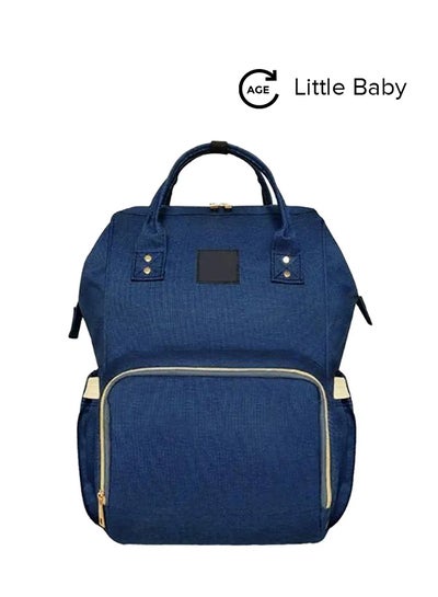 Buy Multi Functioned Waterproof Mummy Maternity Diaper Bag, Polyester, Zipper Closure - Blue in UAE