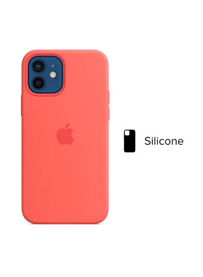 Buy iPhone 12 | 12 Pro Silicone Case with MagSafe Pink Citrus in UAE