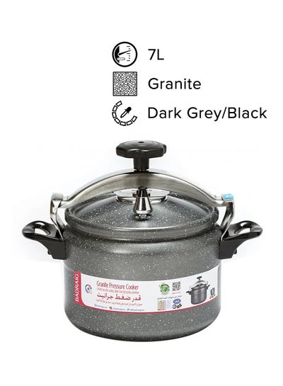 Buy Aluminum Granite Pressure Cooker Dark Grey 7Liters in Saudi Arabia