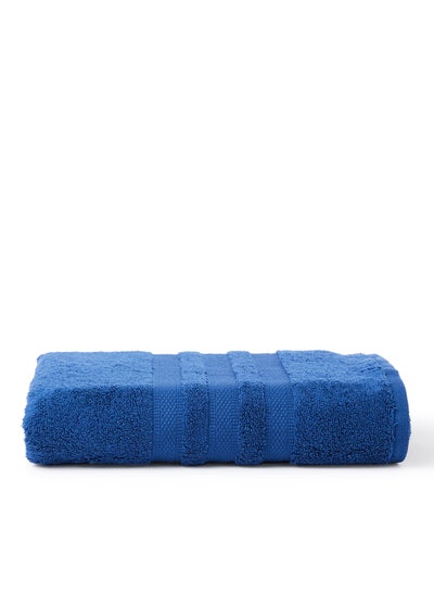 Buy Zero Twist Quick Dry Bath Towel Blue 70x140cm in Saudi Arabia