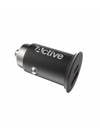 Buy GO Metal Car-Charger PD 30W Black/Silver in Saudi Arabia