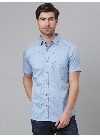 Buy All-Over Printed Short Sleeve Shirt Carolina in UAE