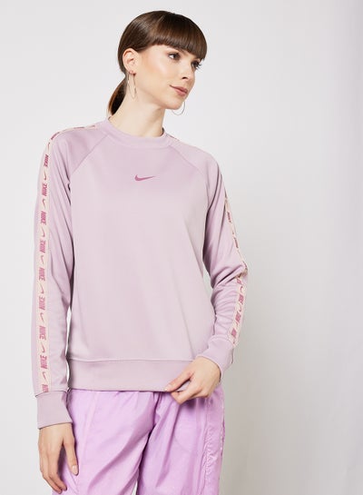 Buy Sportswear Logo Tape Sweatshirt Purple in UAE