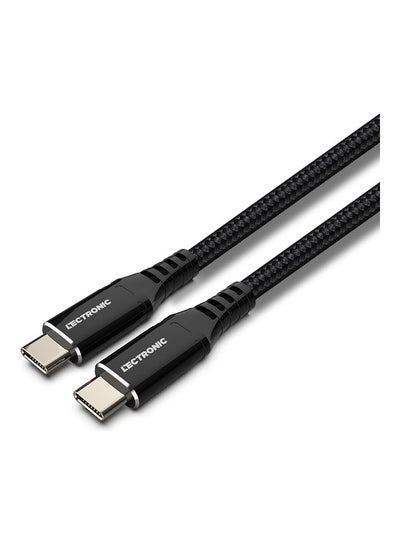 Buy Type-C To Type-C Ultra Fast Charging Cable|100W PD USB3.0 Black in Saudi Arabia