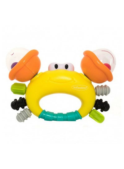 Buy Rattle And Teether - Sand Crab, Orange/Yellow, Green, 0+ Months in Saudi Arabia