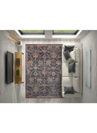Buy Oshak Rectangle Carpets Blue 120x180cm in Egypt