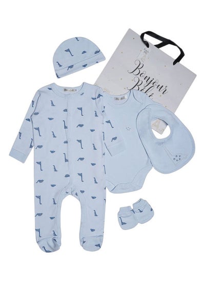 اشتري 5 Piece Baby Combo Set أزرق باودر في السعودية