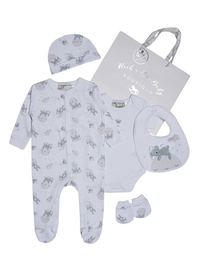 اشتري 5 Piece Baby Combo Set أبيض في السعودية