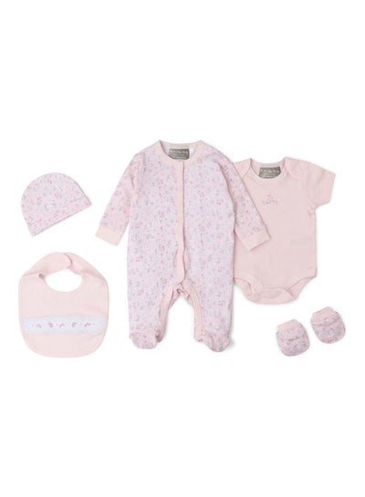 اشتري 5 Piece Infant Combo Set Baby Pink في السعودية