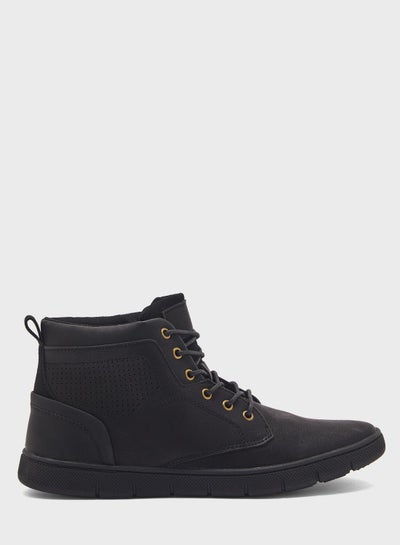 اشتري Casual Padded Boots Black في الامارات