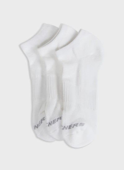 Buy 3 Pair Of No Show Socks White in UAE