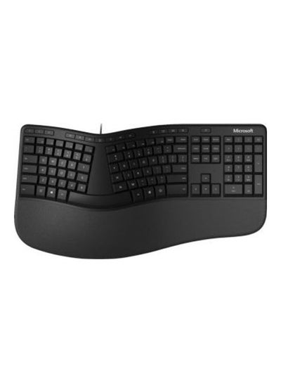 Buy Ergonomic Wired Keyboard LXM-00020 Black in UAE