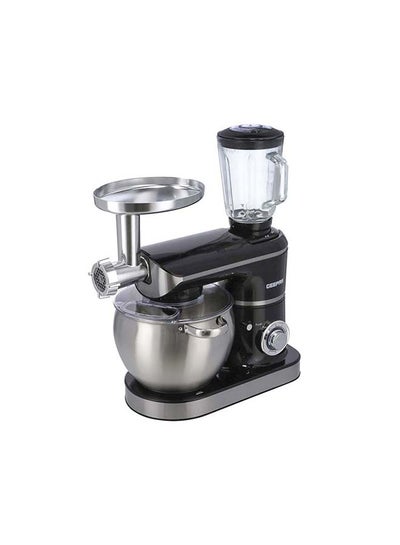 Buy Multi-Function Kitchen Machine  8.5L Stainless Steel Bowl With Lid  1.5L Glass Blender Jar  Meat Grinder  6 Speed Control  Kitchen Electric Mixer With Dough Hook Whisk Beater 8.5 L 1500.0 W GSM43045 Black/Silver in UAE