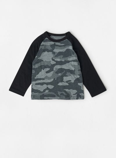 اشتري Baby Boys Camouflage T-Shirt Grey في الامارات