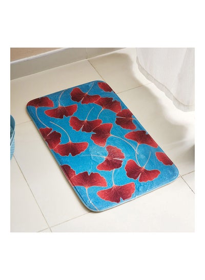 Buy Aurora Petals Foam Printed Bath Mat Multicolour 45 x 75cm in UAE