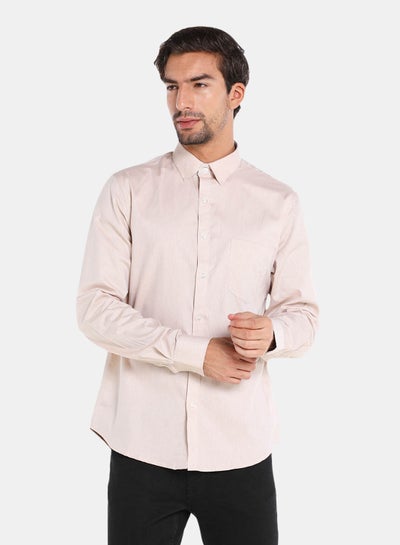 Buy Long Sleeve Shirt Beige in Egypt
