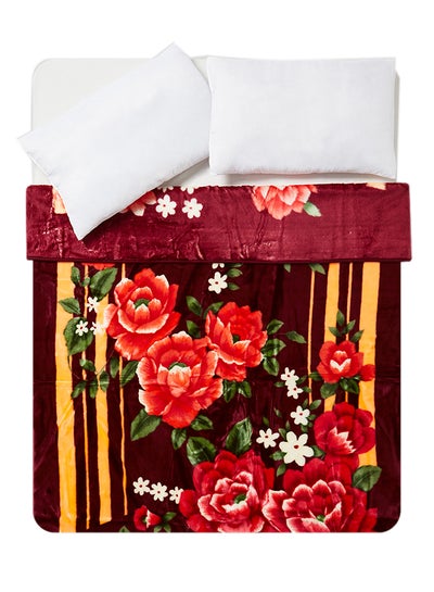 Buy Korean Made Blanket polyester Multicolour 160x220cm in UAE