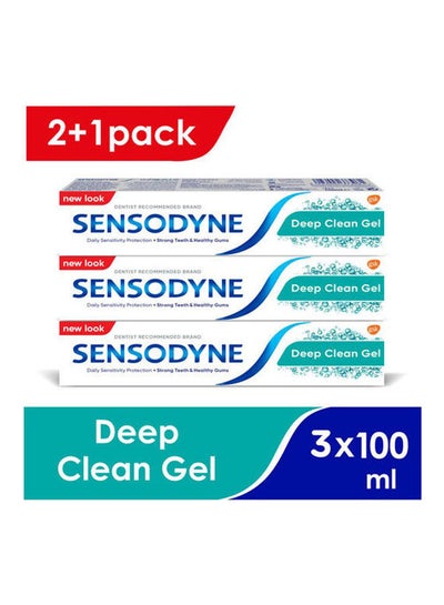 Buy Deep Clean Gel Toothpaste Multicolour 100ml in Egypt