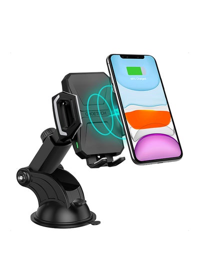 Buy Wireless Charging Car Mount 10W Black in Saudi Arabia