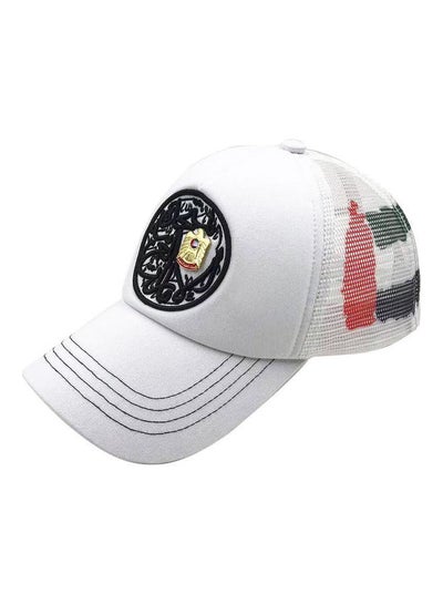 اشتري قبعة بطبعة اليوم الوطني للإمارات العربية المتحدة أبيض في الامارات