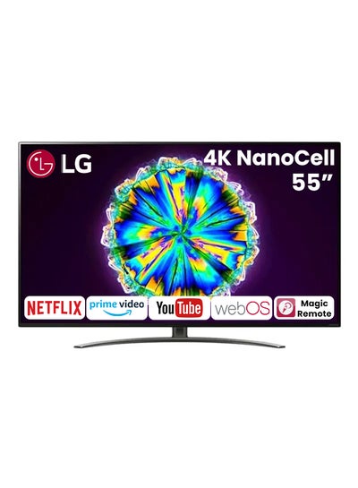 Buy 55 Inch TV Real 4K NanoCell 86 Series Nano Color a7 Gen4 AI Processor Cinema Screen 55NANO86VPA (2021 Model) Black/Grey in Saudi Arabia