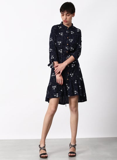 Buy Regular Fit Casual Dress Navy in Saudi Arabia