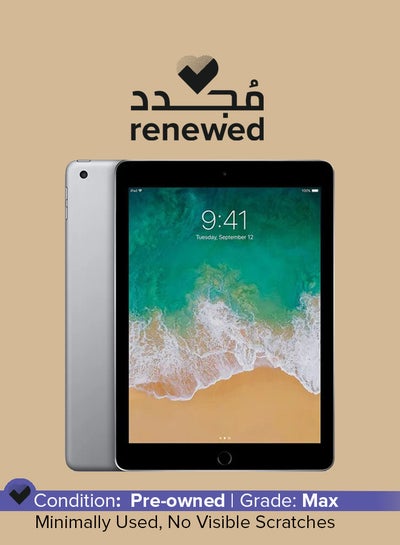 Buy Renewed - iPad 5 (2017) 9.7-Inch 2GB RAM 32GB Wi-Fi Space Grey in Saudi Arabia