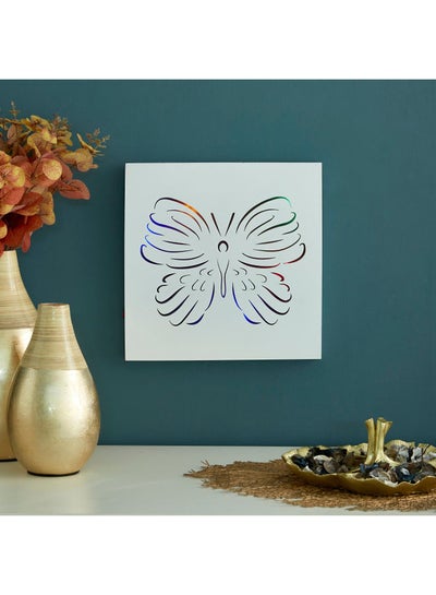 Buy Orla 8-Led Butterfly Spray Paint Frame Multicolour 30x30x2.8cm in UAE