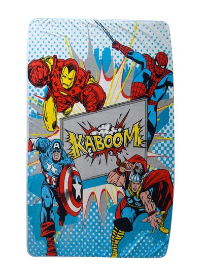 Buy Spiderman Flannel Blanket Polyester Multicolor 160x3x220cm in UAE